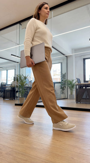 WideStep customer wearing our shoes