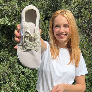 WideStep customer wearing our shoes